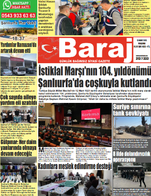 13.03.2025 Baraj Gazetesi