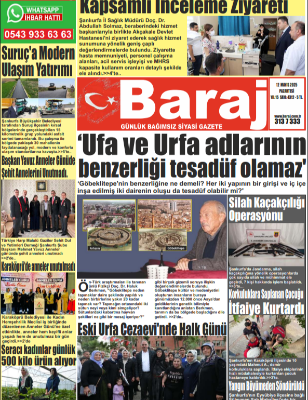 12.05.2025 Baraj Gazetesi