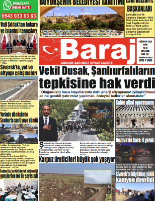 08.08.2025 Baraj Gazetesi