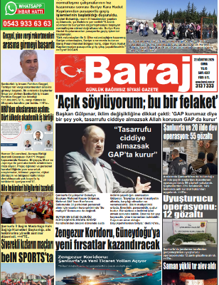 22.08.2025 Baraj Gazetesi