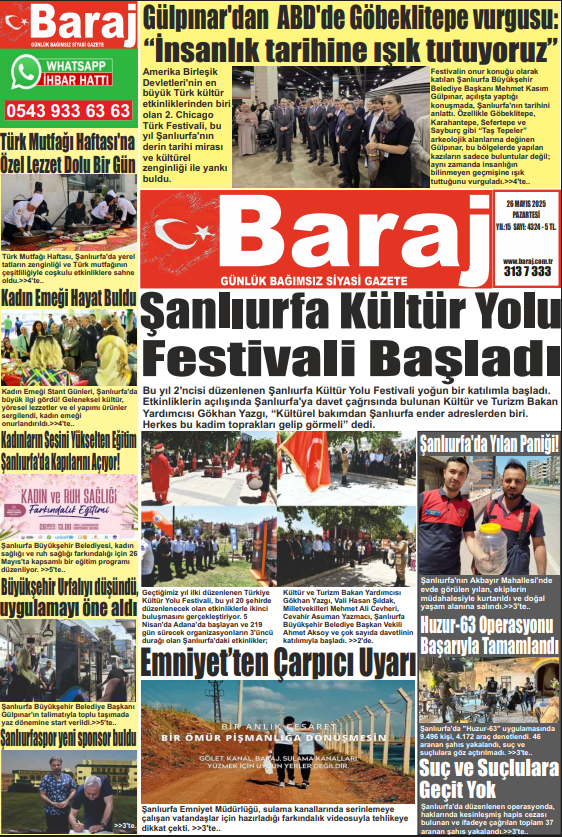 26.05.2025 Baraj Gazetesi