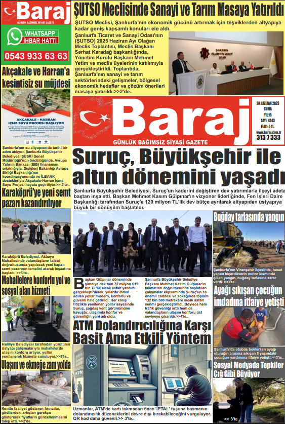 20.06.2025 Baraj Gazetesi