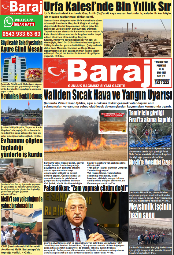 07.07.2025 Baraj Gazetesi