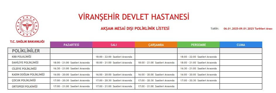 Urfa'da mesai dışı sağlık hizmeti yaygınlaşıyor