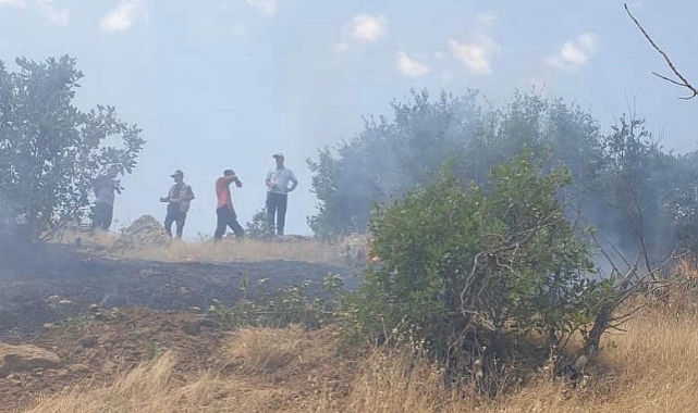 Çıkan örtü yangını 7 saat sonra kontrol altına alındı