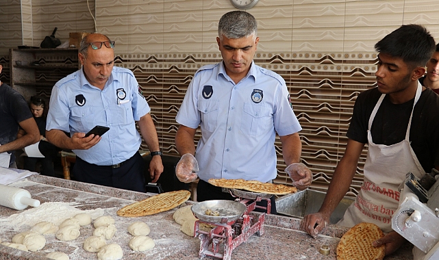 Karaköprü’de zabıtadan fırınlara ortak denetim