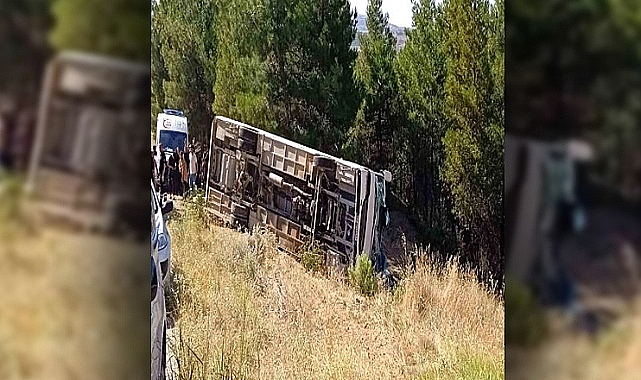 Urfalı işçiler kaza yaptı! 15 Yaralı