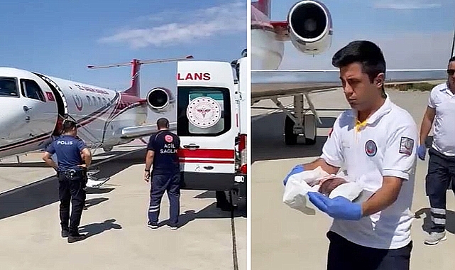 Ambulans uçak Urfa'dan 3 bebek için havalandı