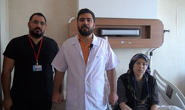 Girişimsel işlem ile aynı anda iki operasyon yapılan hasta hayata tutundu