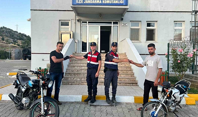 Jandarma, çalıntı 2 adet motosikleti Malatya’da ele geçirdi