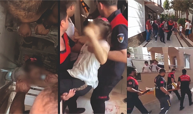 Karaköprü'de asansör kazası