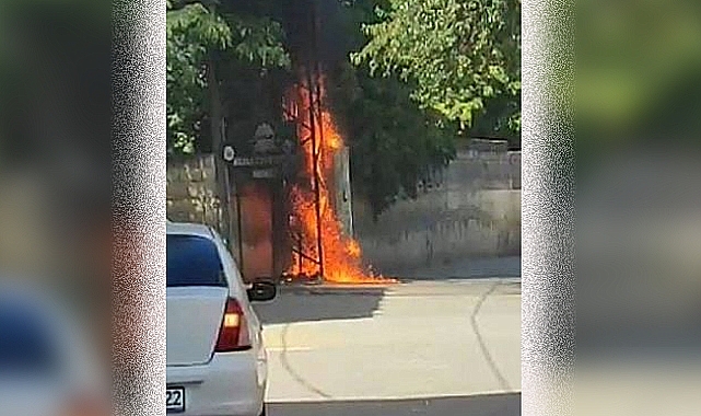 Sıcaktan trafo yandı!