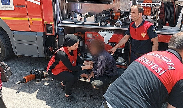 Sulama kanalına düşen kadını itfaiye kurtardı