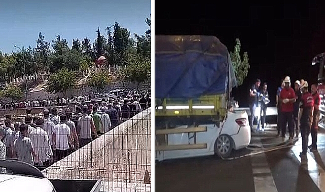 TIR kazasında hayatını kaybedenler toprağa verildi