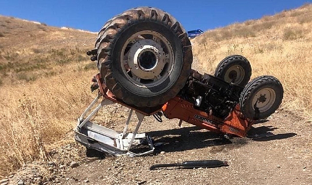 Traktör devrildi: 1 yaralı