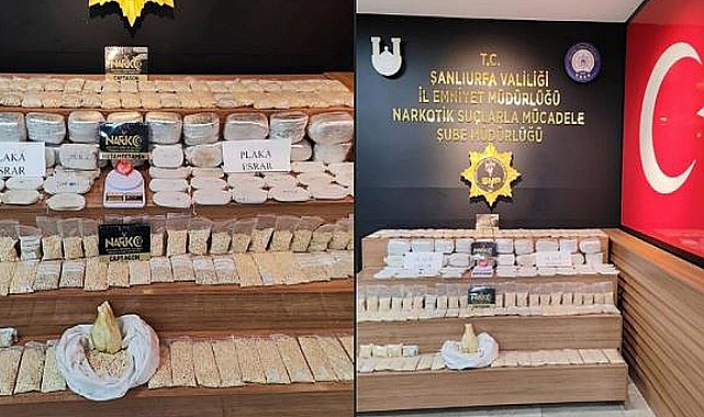 Urfa'da bir eve uyuşturucu operasyonu