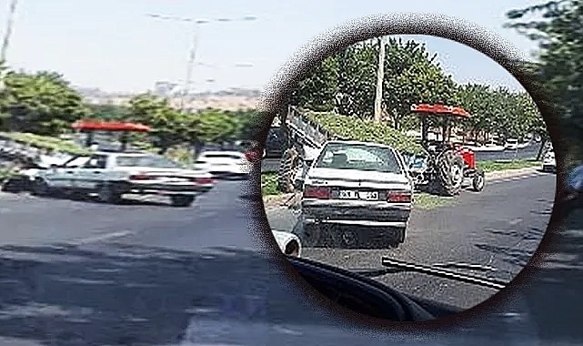 Urfa'da otomobil traktöre çarptı