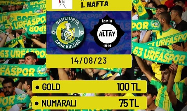 Urfaspor'da maç bileti fiyatları belirlendi