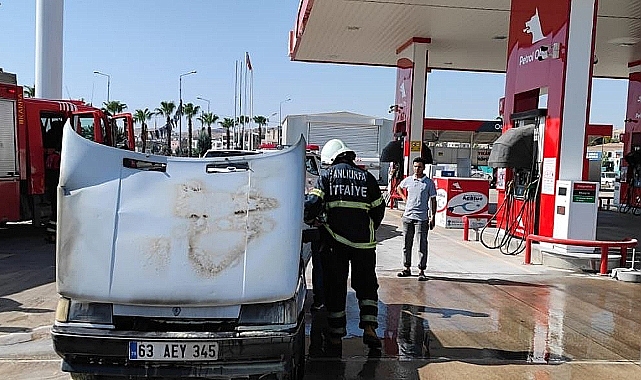 Akaryakıt istasyonunda faciadan dönüldü