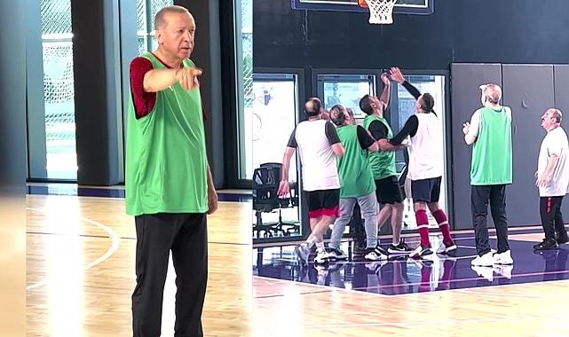 İşte Cumhurbaşkanı Erdoğan’ın basketbol performansı