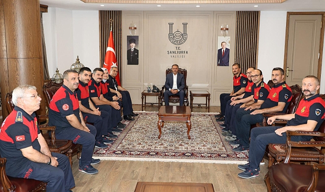 İtfaiye personelinden Vali Şıldak’a ziyaret