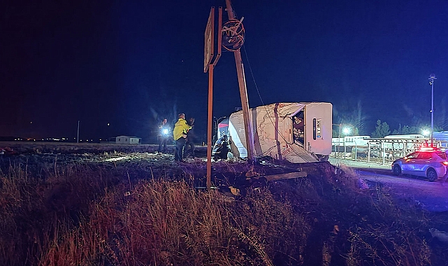 Takla atan araçta 1 kişi öldü, 4 kişi yaralandı