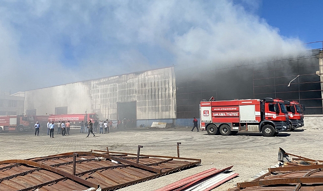Urfa’da fabrika’da yangın!