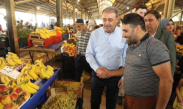 Vali Şıldak'tan semt pazarına ziyaret