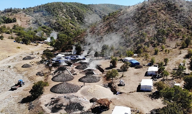 Zor şartlar altında mangal kömürü üretiyorlar: Tonu 14 bin lira