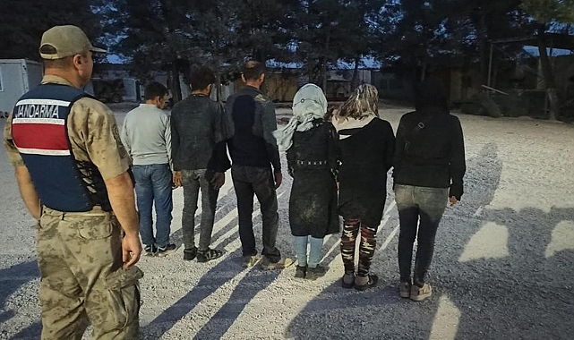 6 düzensiz göçmen yakalandı