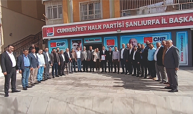CHP Urfa yönetimi tarafını belli etti