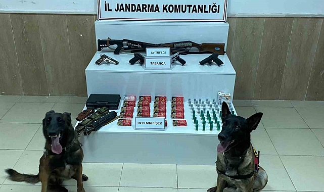 Çok sayıda kaçak silah ele geçirildi