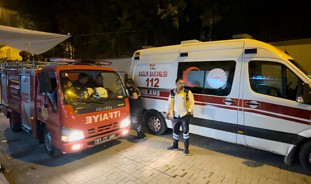 Doğalgaz patlaması ihbarı ekipleri alarma geçirdi