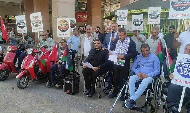 Engelli derneklerinden İsrail'e sert tepki