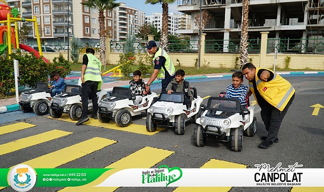 Haliliye Trafik Eğitim Parkı ile minikler trafiği öğreniyor