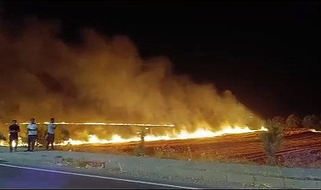 Korkutan anız yangını
