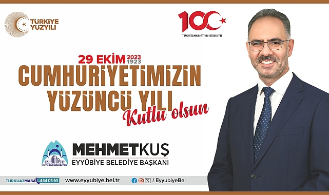 Kuş'tan Cumhuriyetin 100.Yılı kutlama mesajı