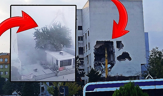 Maliye binası yıkıldı