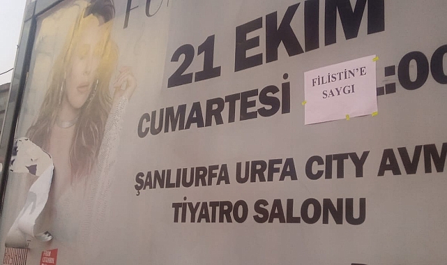 O bilbordlar yırtıldı: Filistin’e saygı