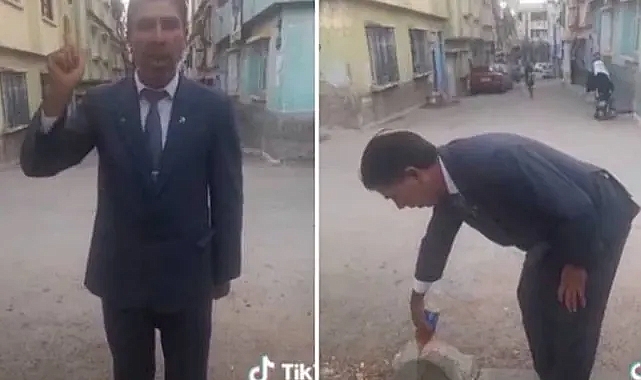 Refah partili ilçe başkanı İsrail’i ‘Pepsi’ dökerek protesto etti