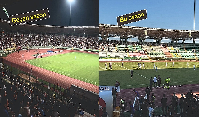 Taraftar küstü, stat boş kaldı!