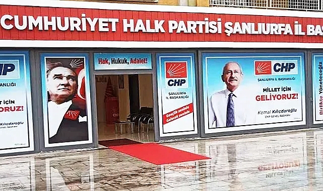 Urfa CHP'de görev dağılımı belli oldu