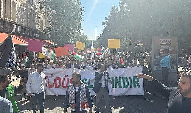 Urfa'da Filistin için 'fetih yürüyüşü' düzenlendi