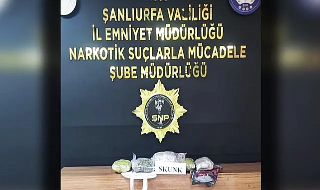 Urfa Emniyeti&#039;nden uyuşturucu operasyonu: 3 gözaltı