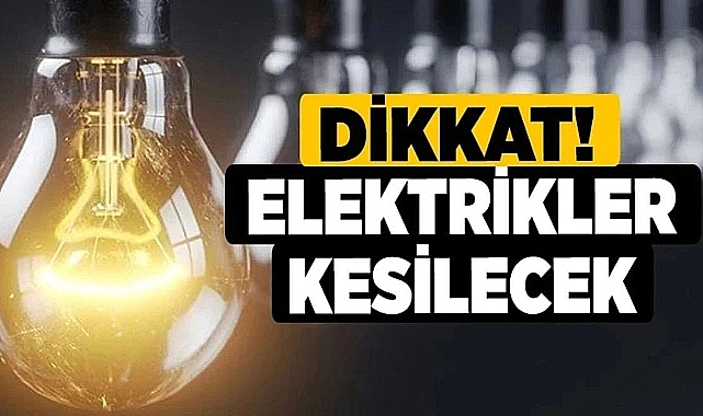 Urfa'nın birçok bölgesi karanlıkta kalacak