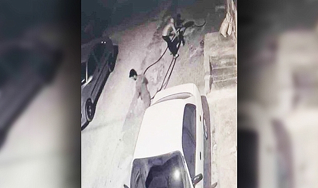Vicdansız kablo hırsızları iş başında