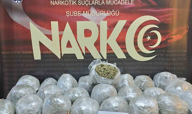 25 kilo esrar ele geçirildi: 3 tutuklama