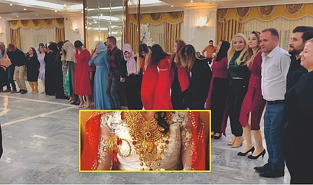 Düğün gerçek, takılar çakma