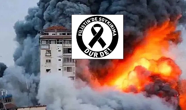 Filistin'deki Soykırıma Dur De'mek amacıyla eylem başlattılar