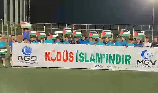 Genç futbolculardan İsrail mallarına boykot çağrısı